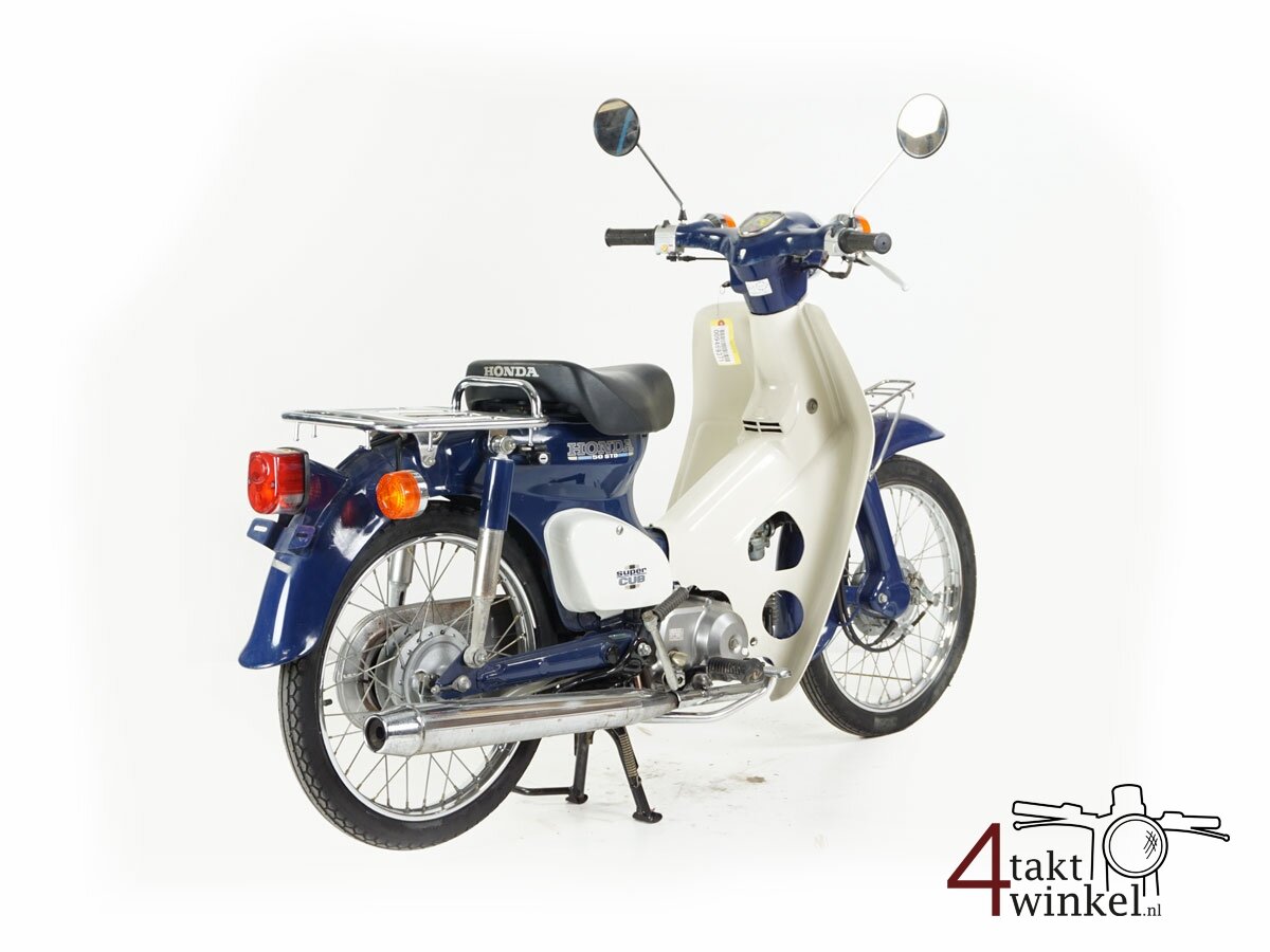 VERKOCHT! Honda C50, blauw, 3530km