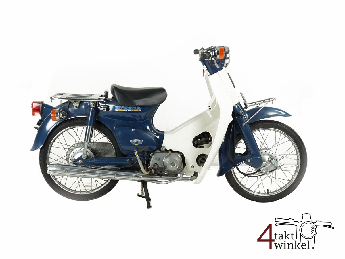 VERKOCHT Honda C50, Blauw, 7879km