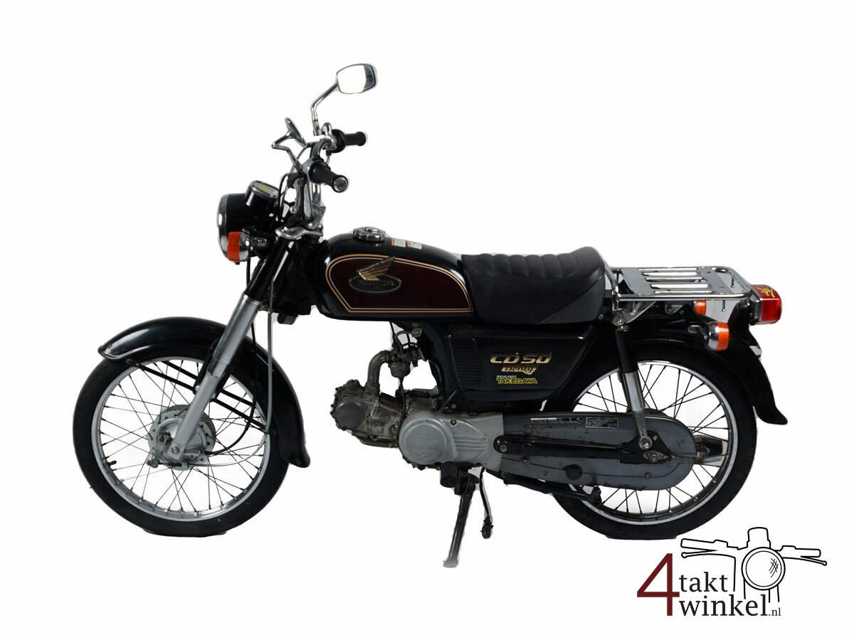 VERKOCHT! Honda CD50, zwart, 20045km