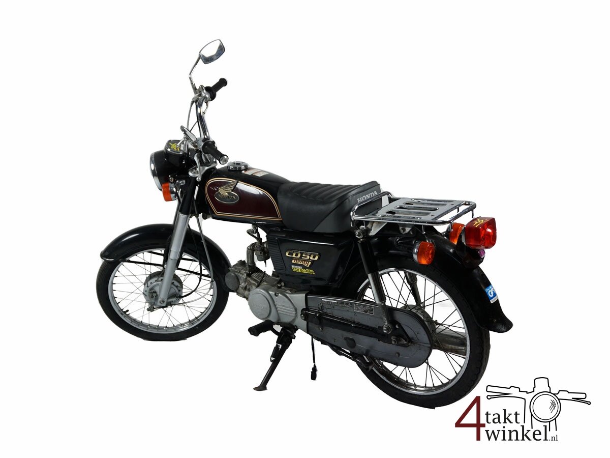 VERKOCHT! Honda CD50, zwart, 20045km