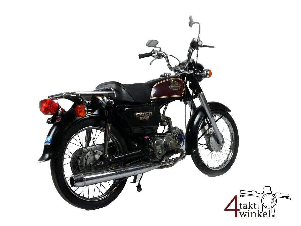 VERKOCHT! Honda CD50, zwart, 20045km