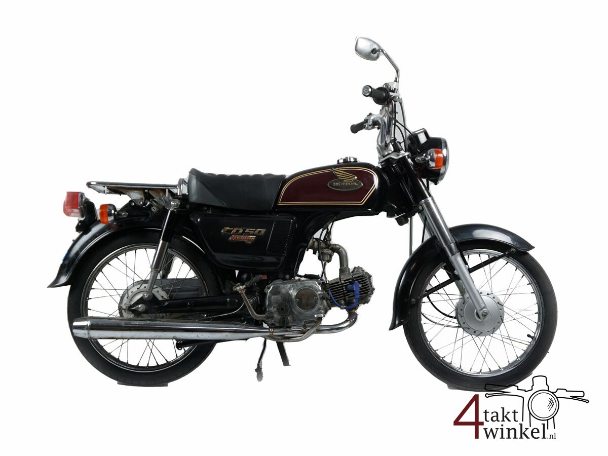 VERKOCHT! Honda CD50, zwart, 20045km