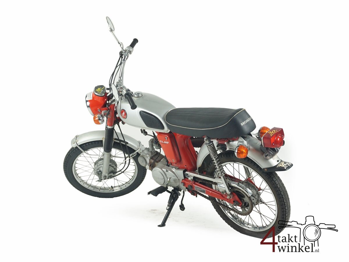 VERKOCHT ! Honda CL50, rood, 14073km