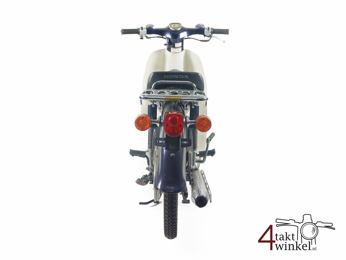 VERKOCHT! Honda C50, blauw, 7405km