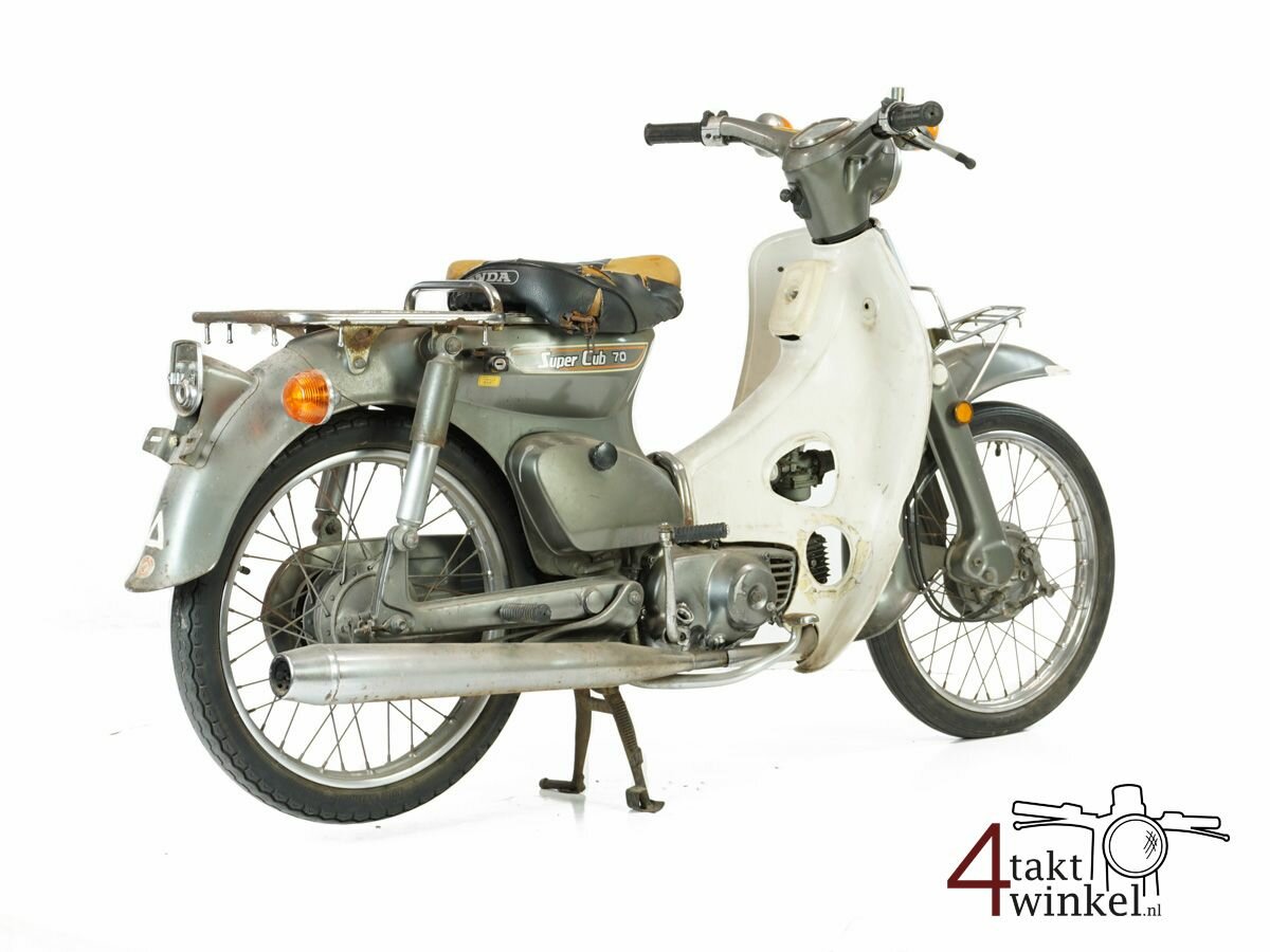 VERKOCHT !! Honda C70 K1 Japans, grijs, 10407 km