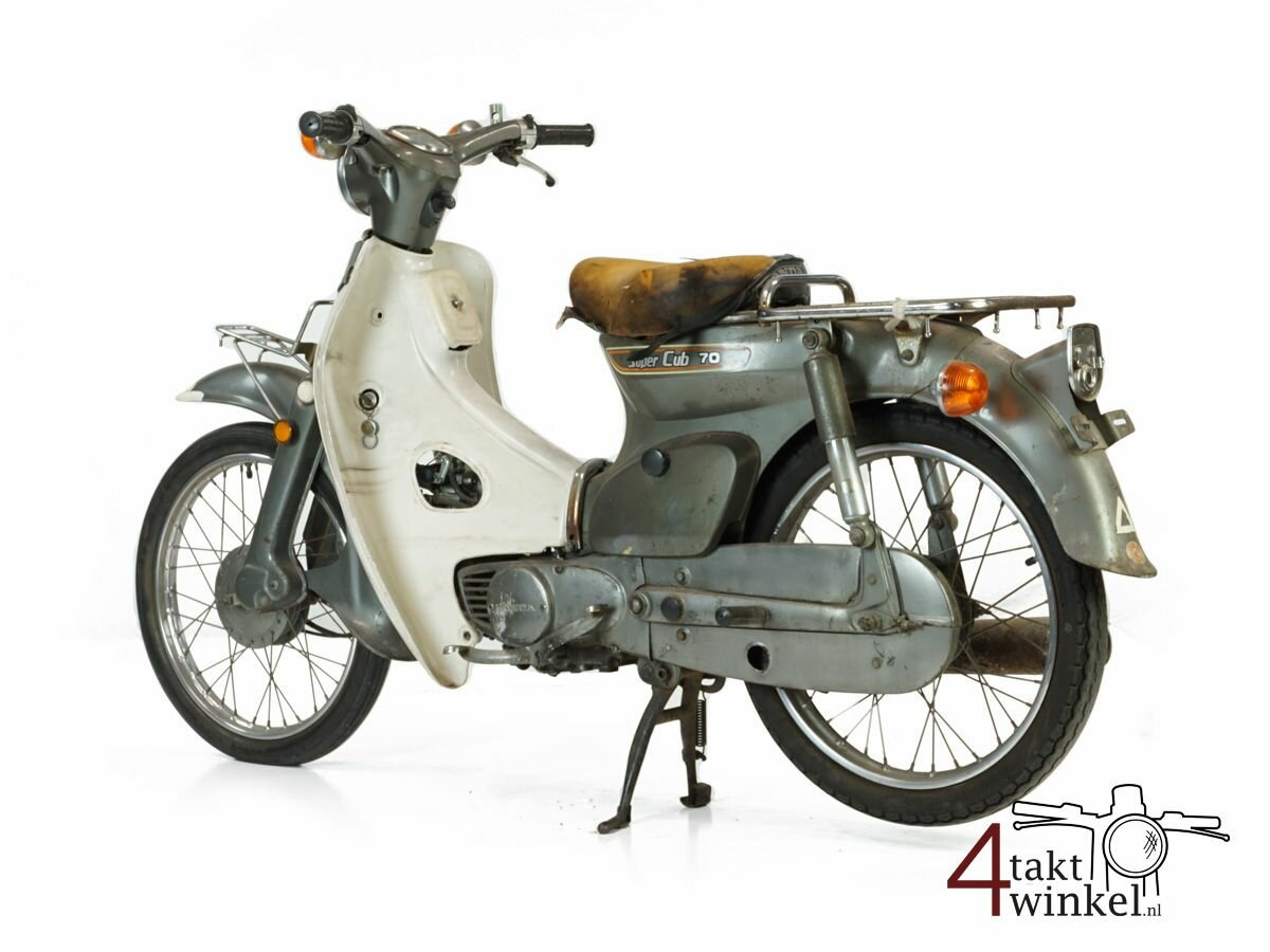 VERKOCHT !! Honda C70 K1 Japans, grijs, 10407 km