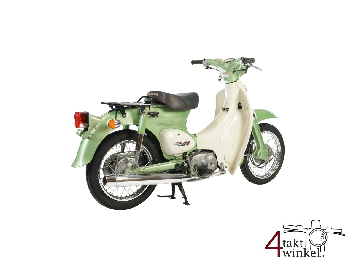 VERKOCHT ! Honda C50 Little cub, limited edition groen, 8363km. Met Kenteken !