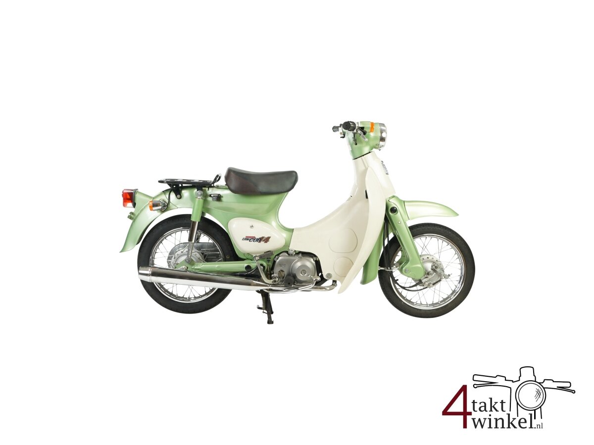 VERKOCHT ! Honda C50 Little cub, limited edition groen, 8363km. Met Kenteken !