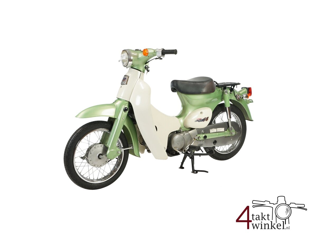VERKOCHT ! Honda C50 Little cub, limited edition groen, 8363km. Met Kenteken !
