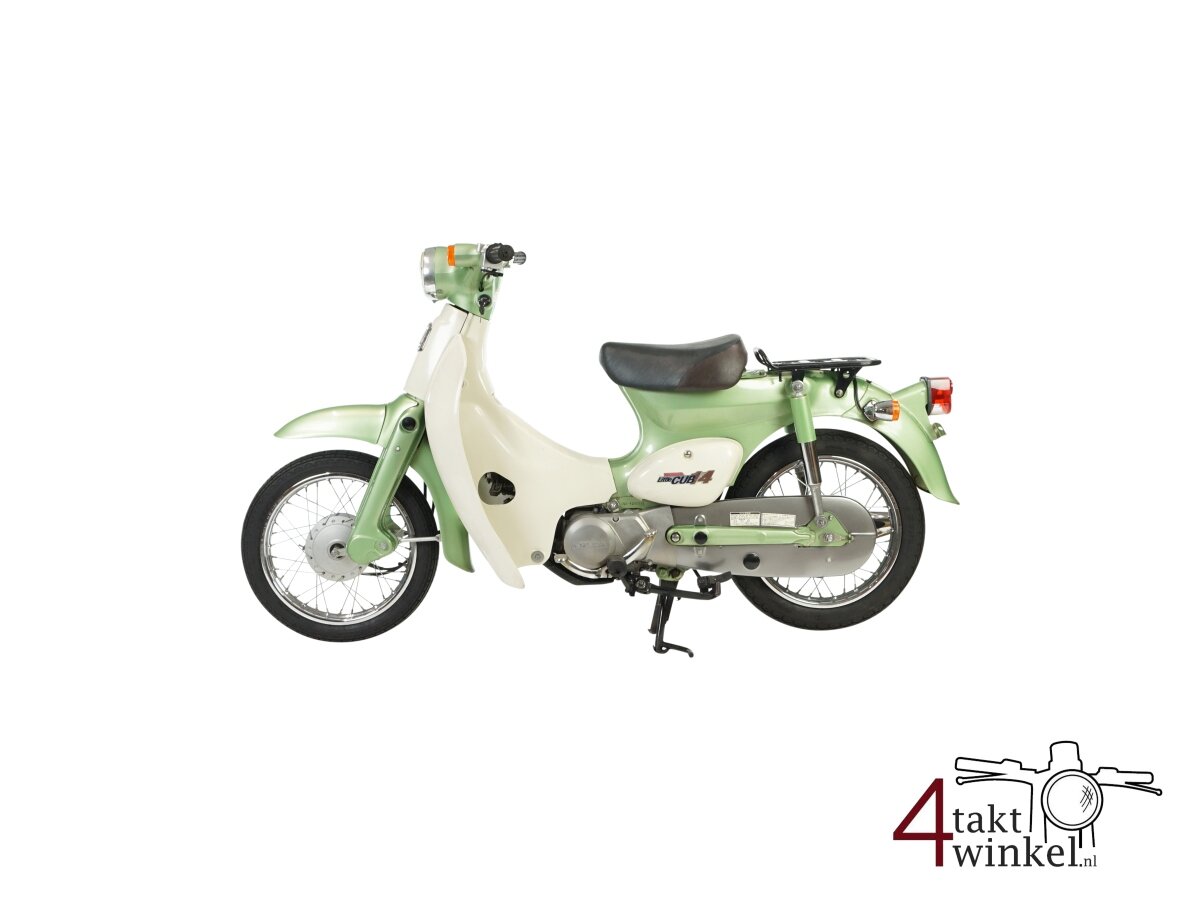 VERKOCHT ! Honda C50 Little cub, limited edition groen, 8363km. Met Kenteken !