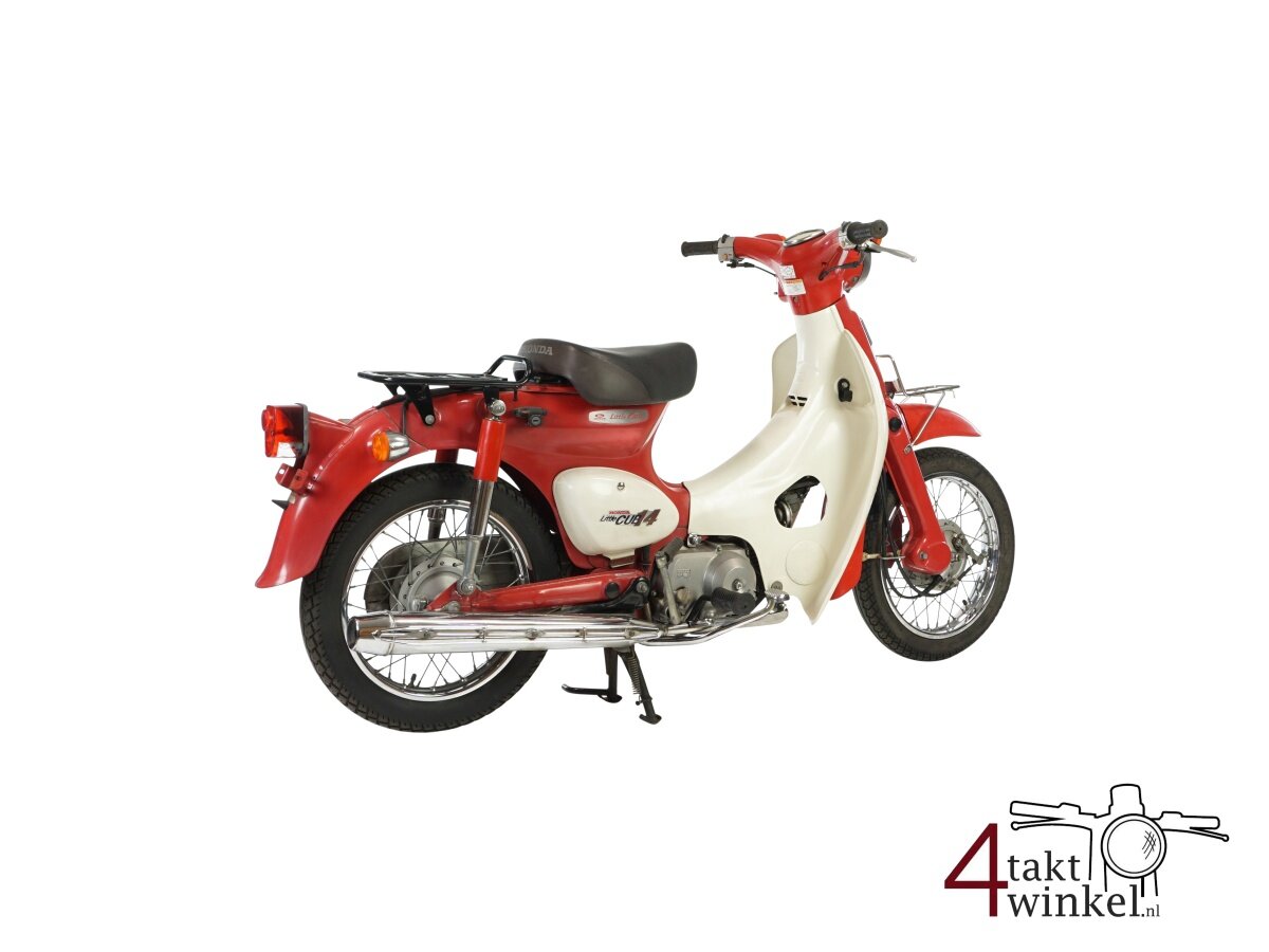 VERKOCHT ! Honda C50 Little cub, rood, 4068km