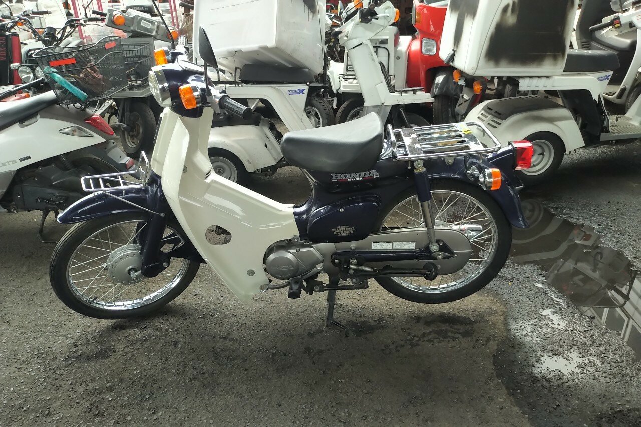 VERKOCHT! Honda C50 NT, Japans, Blauw, 5504 km