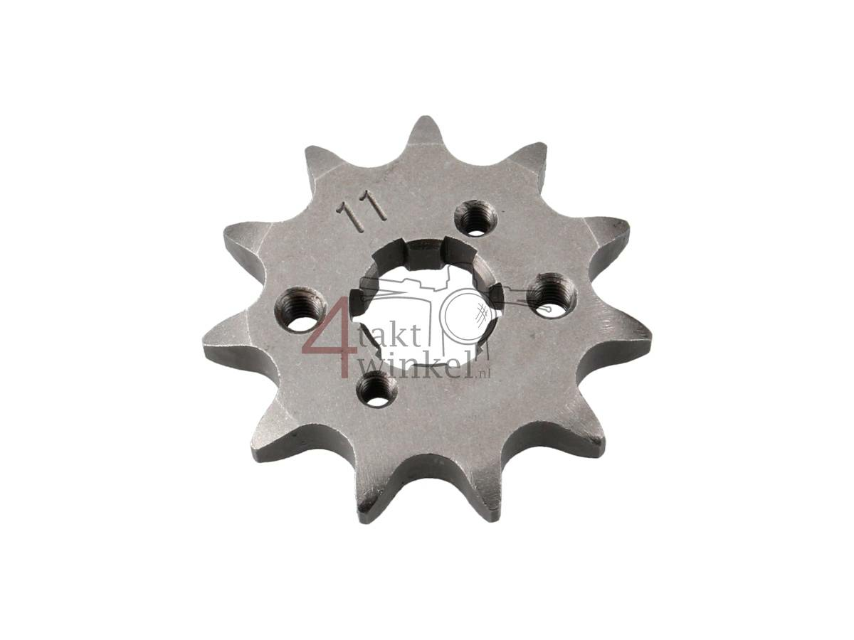 Voortandwiel, 428 ketting, 17mm as, 11, m3 gaten, past op Mash, AGM, Hanway