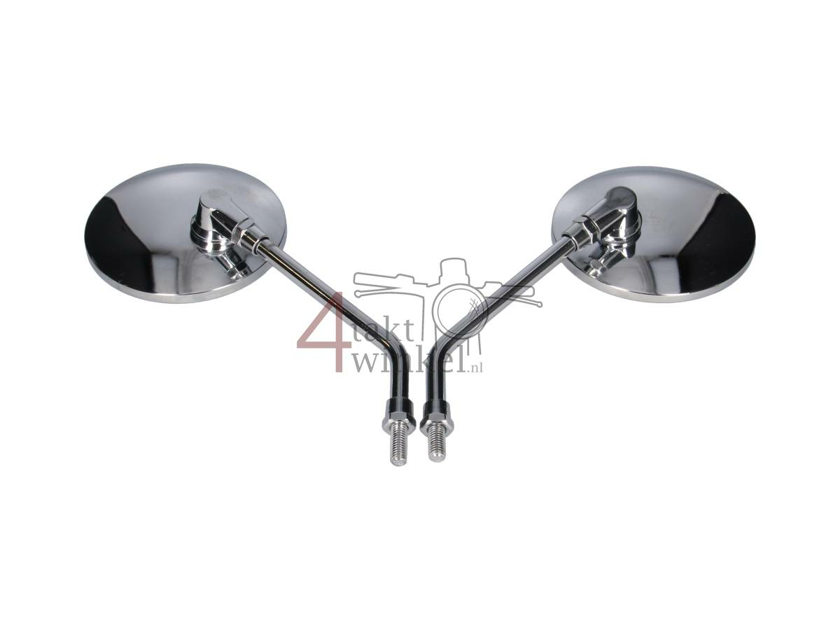 Spiegel set, universeel, m8 rechtse draad, rond, 2e kans product