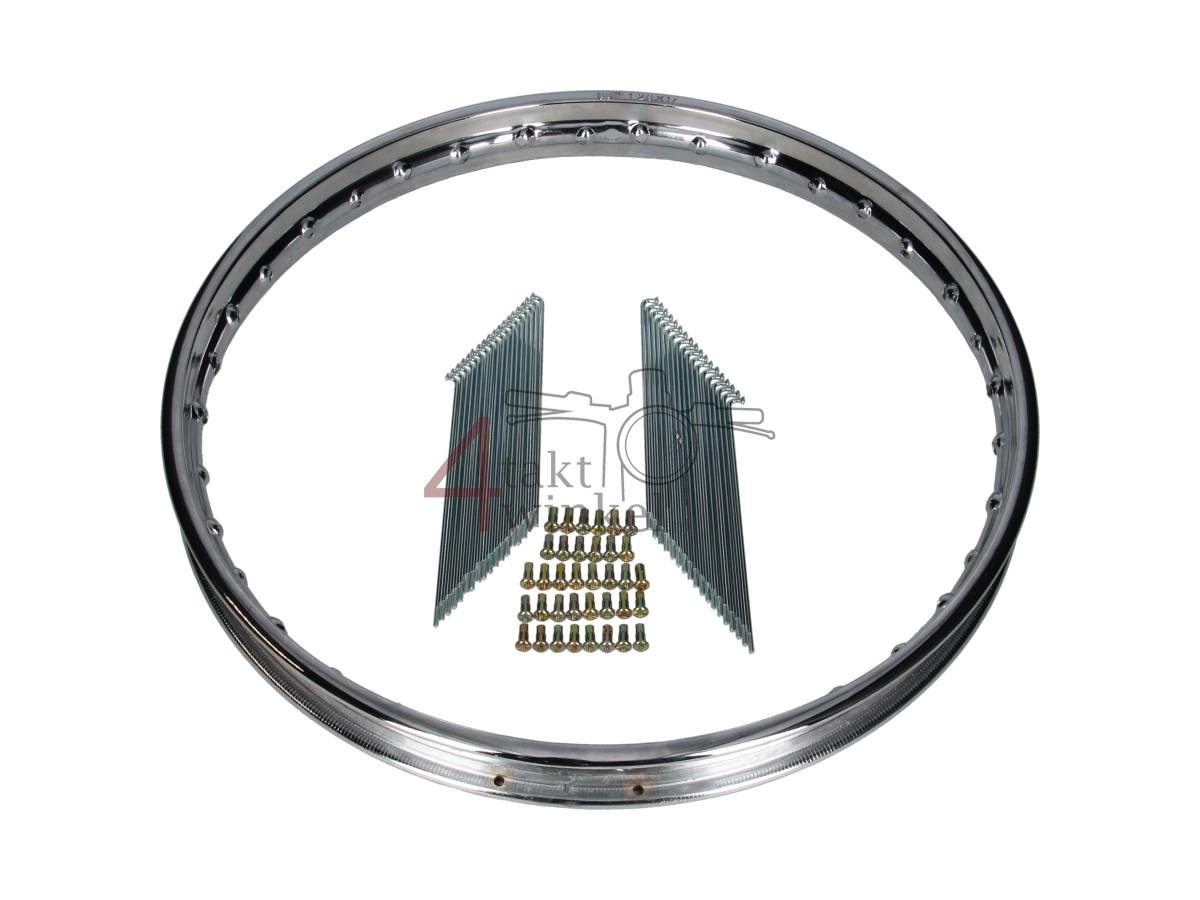 Velg en spaken set, 17" 1.20, C50, CD50, voorwiel, A-kwaliteit