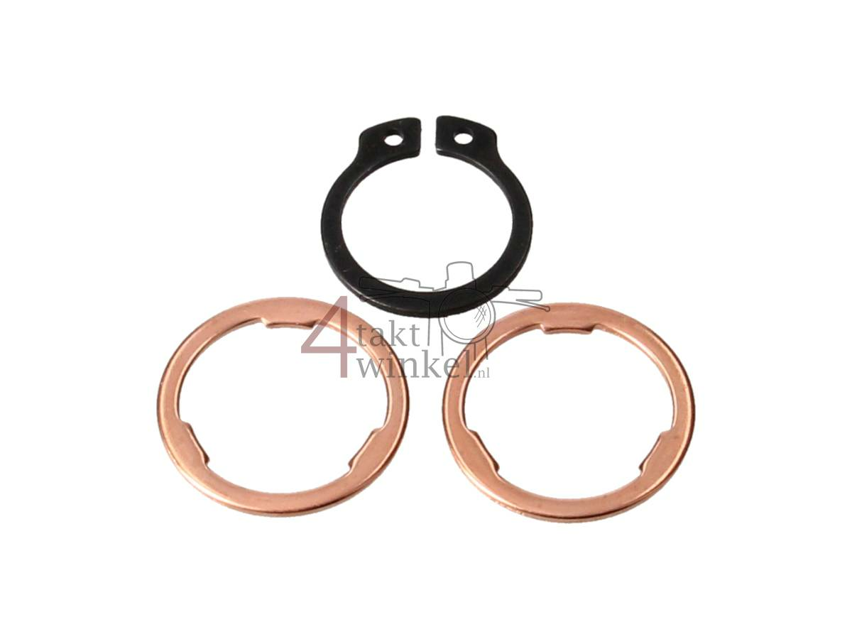 Tandwiel borgclip, setje, tbv klein voortandwiel