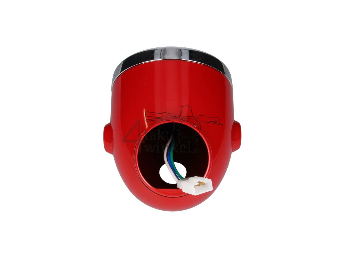 Koplamp compleet, rood, past op Monkey Z50a