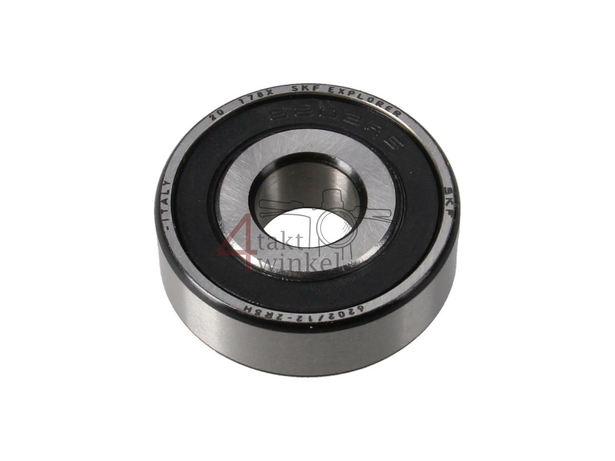 Lager 6202/12-2RSH, 12x35x11, dubbel dicht, speciale 12mm uitvoering, voorwiel