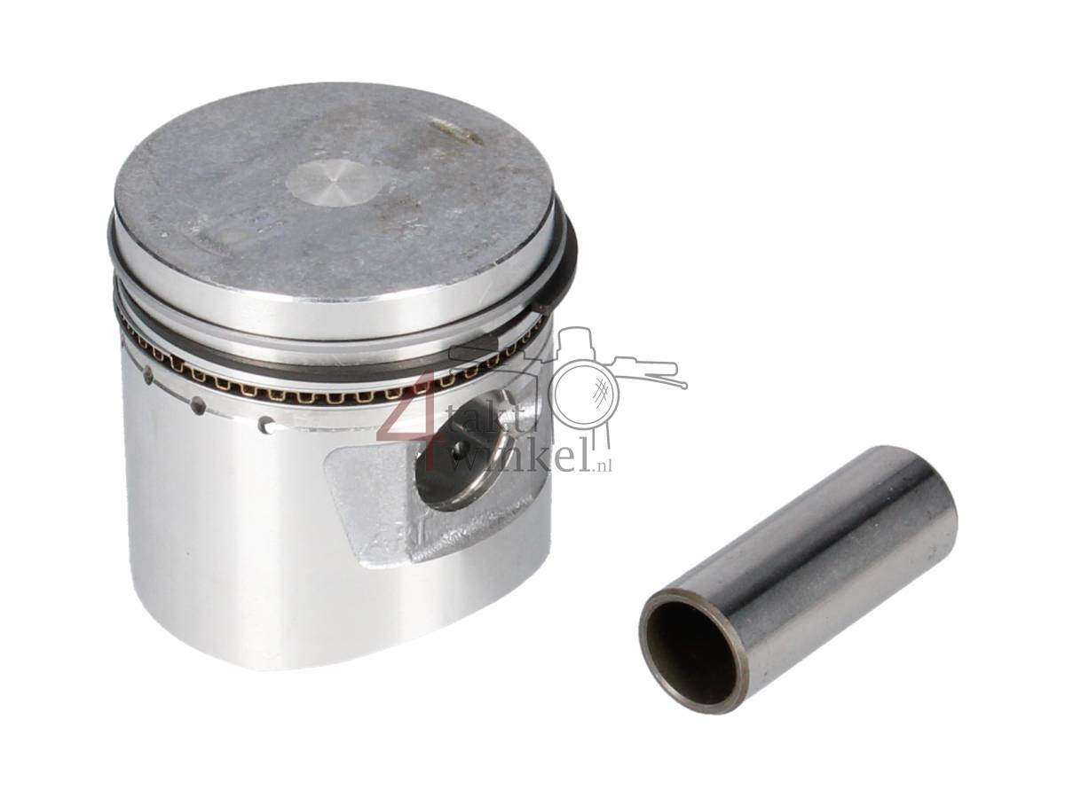Zuiger C90 NT, 1e overmaat 47.25mm, met 15mm pistonpen en zuigerveren, origineel Honda