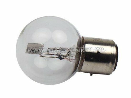 Koplamp BA21D, duplo, 12 volt, 35-35 watt, Dax 3-poot