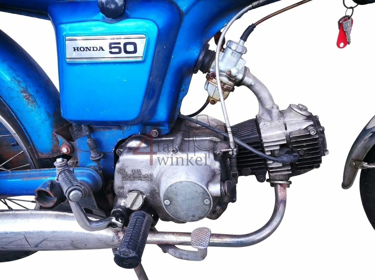 Honda CD50H, Blauw, projectbrommer 
