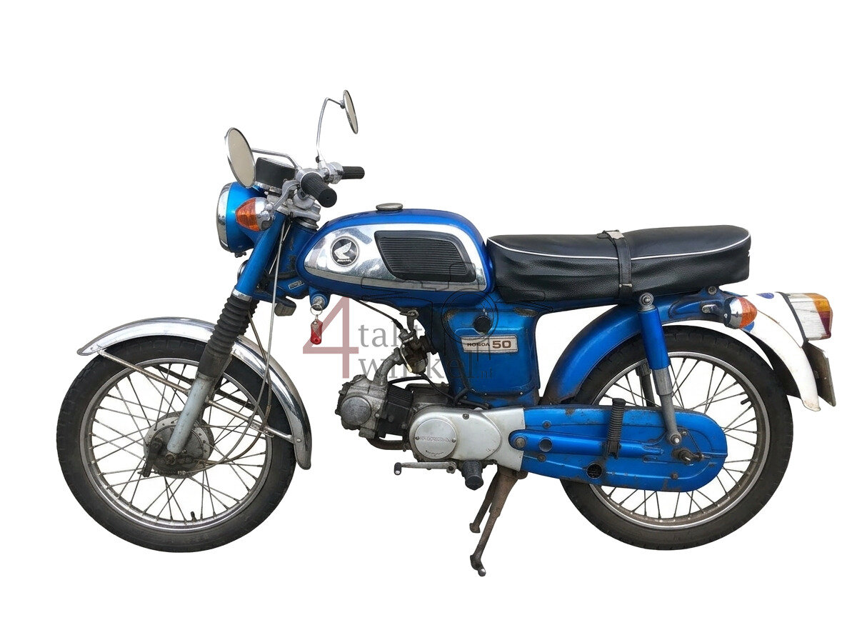 Honda CD50H, Blauw, projectbrommer 