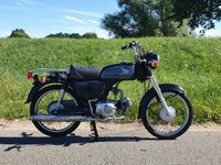 VERKOCHT! Honda CD50 benly Japans, Zwart, 2321km