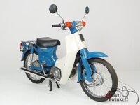 VERKOCHT Honda C50 NT Japans, blauw, 4524 km, met kenteken