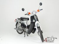 VERKOCHT ! Honda C50 NT Japans, zilver, 12274 km, met kenteken