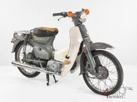 VERKOCHT ! Honda C70 K1 Japans, grijs, 15719km