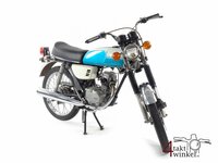 VERKOCHT! Honda CB50, Blauw, 12673km