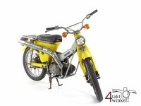 VERKOCHT! Honda CT50, Hunter Cub, geel, 13504km