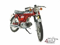 VERKOCHT ! Honda CD50h, rood, met kenteken