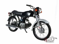 VERKOCHT Honda CD50s, zwart, 7012km