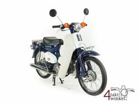 VERKOCHT! Honda C50, blauw, 3530km