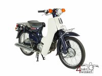 VERKOCHT ! Honda C50, blauw, 5152km