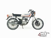 VERKOCHT Honda CB50JX, wit, 5921km