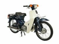 VERKOCHT Honda C50 NT, donker blauw, 12373km
