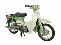VERKOCHT ! Honda C50 Little cub, limited edition groen, 8363km. Met Kenteken !