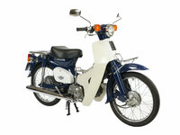VERKOCHT ! Honda C50 NT, donker blauw, 4528km, Met Kenteken!