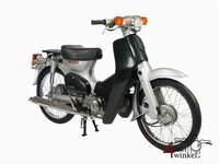 Verkocht ! Honda C50 NT, zilver, 10538km