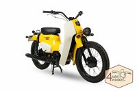 Honda C50 Custom, Geel, VERKOCHT !