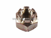 Moer m10 x 1,25 kroon, voorwiel C50, origineel Honda