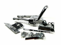 Rekje Monkey "grab bar" met lamp steun, chroom