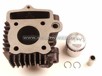 Cilinderset, met zuiger, gehoond 50cc, GB2