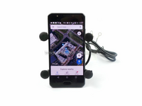 USB lader, telefoon houder, 12 volt, brommer, type 1