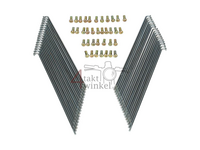 Spaken set, 17" past op SS50, CB50J, voorwiel, met schijfrem, A-kwaliteit
