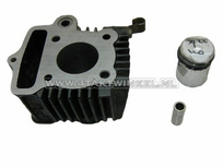 Cilinderset, met zuiger, gehoond 50cc 6v, na inruil: E89,50