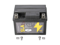 Accu 12 volt 5 ampere Landport, SLA12-4. Maat = 4 ampere CTX 4L-BS, 2e kans product
