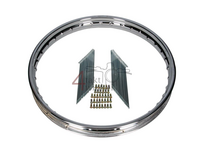 Velg en spaken set, 17" 1.40, C50 NT, SS50, CD50, voorwiel, A-kwaliteit